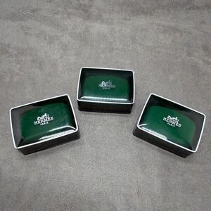 HERMES Perfumed Soap Eau D'Orange Verte 1.7 oz Travel Size SMALL Hard Case X3